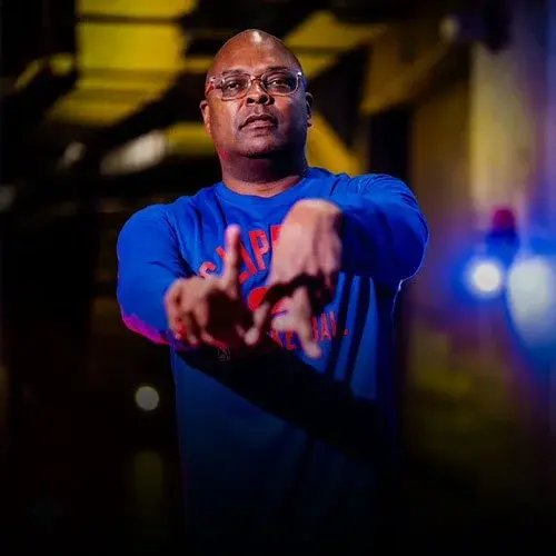 Portrait of DJ Dense